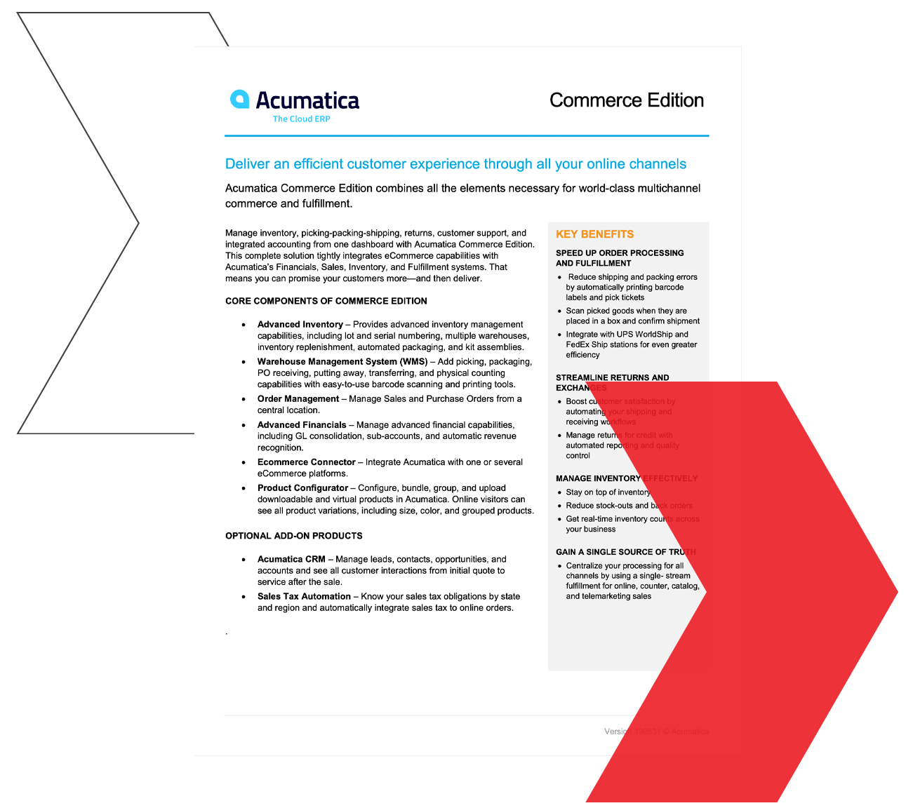 See information sheet on <span>Acumatica’s ERP ecommerce software</span>