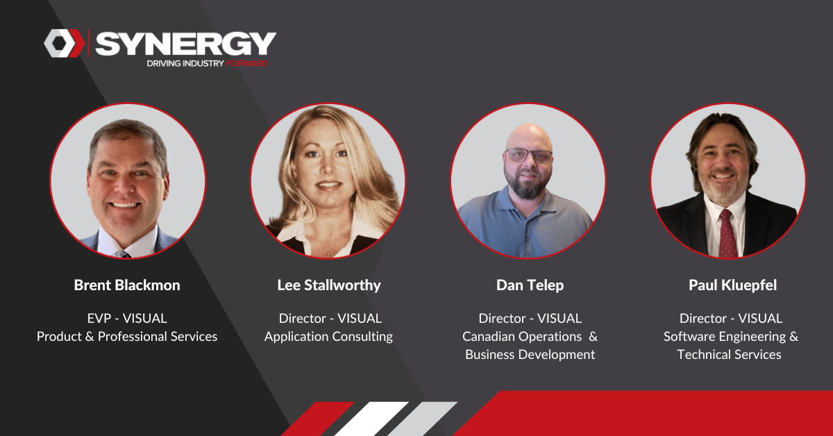 Synergy Announces Leadership Realignment in VISUAL Business Unit